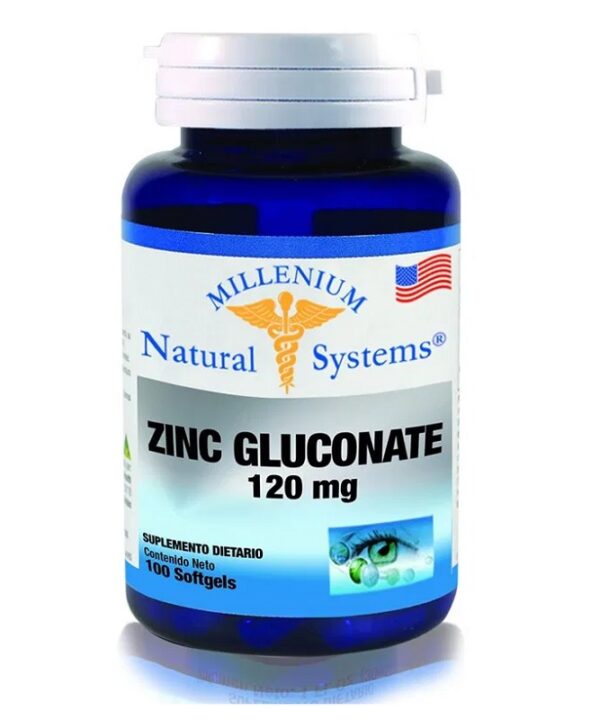 Zinc Gluconate 120 Mg x 100 cápsulas